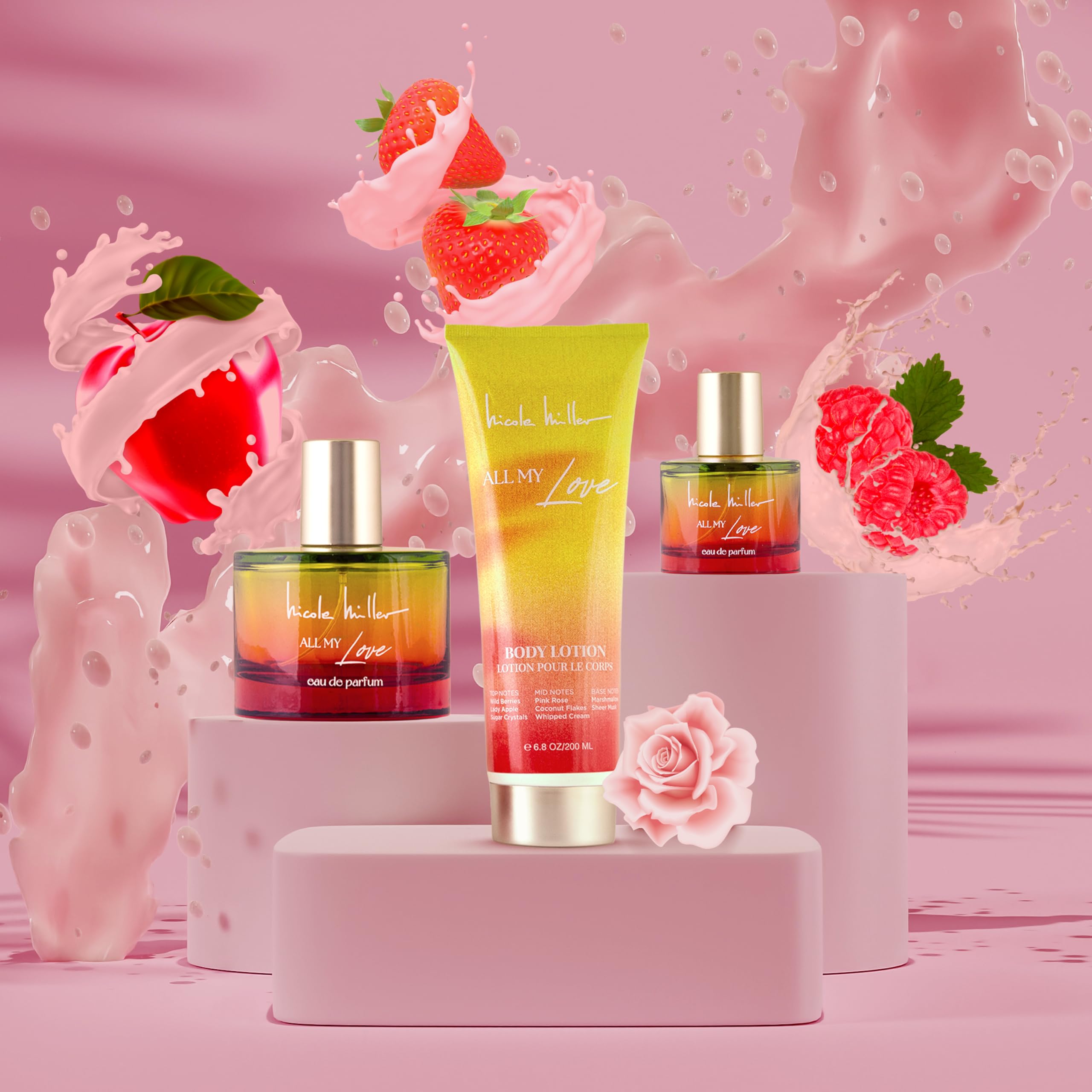 Nicole Miller All My Love 3pc Eau de Parfum Gift Set for Her - Image 6