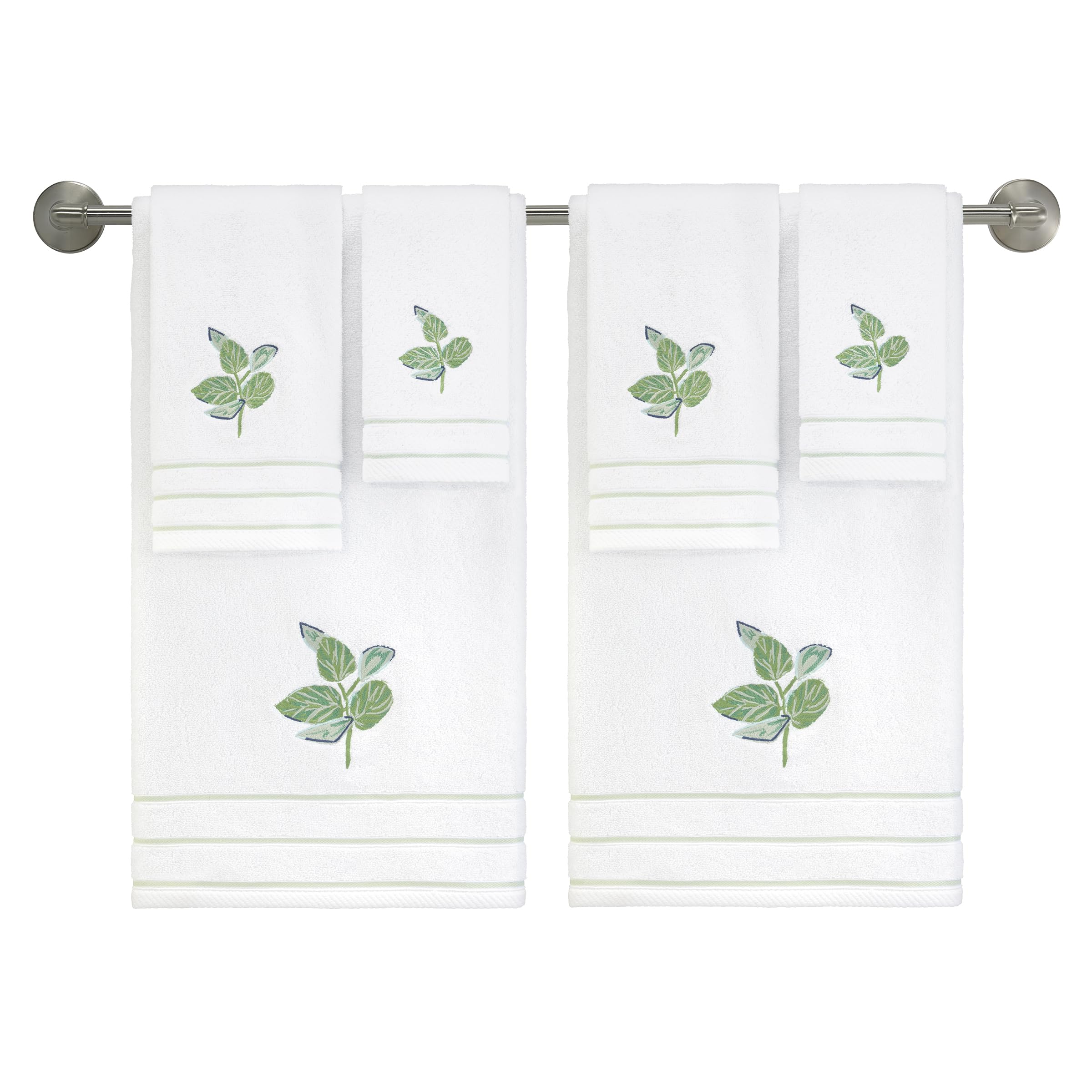 Nicole Miller - Bath Towels, Soft & Absorbent Embroidered Cotton, Set of 2 (Tropiluxe Collection) - Image 4