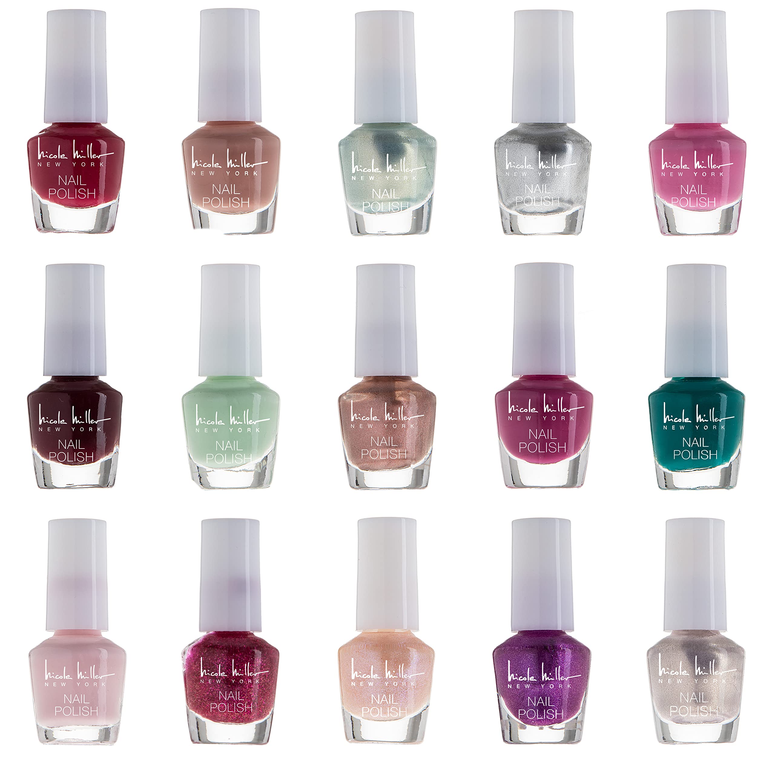 Nicole Miller Mini Nail Polish Set – Glossy, Vibrant Colors for Fingernails & Toenails, Floral Collection - Image 3