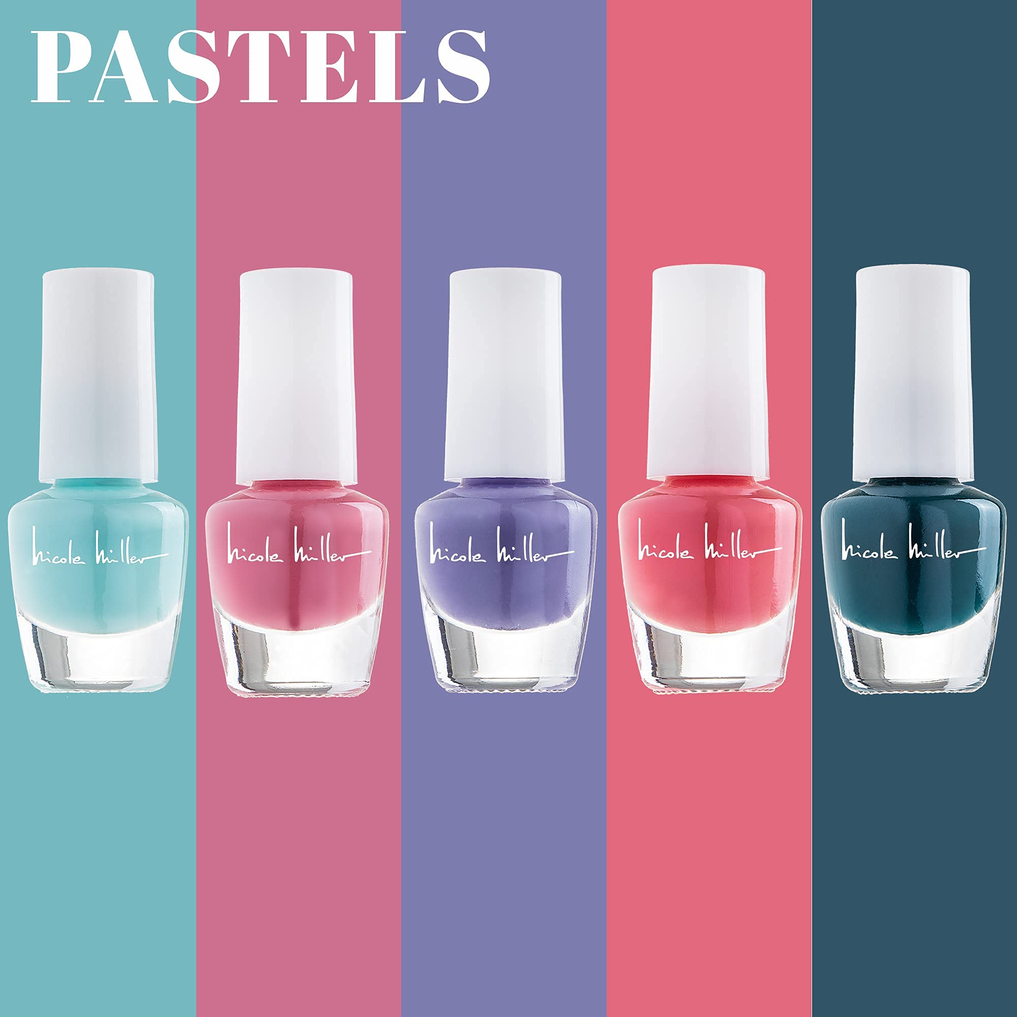Nicole Miller Mini Nail Polish Set – Glossy, Vibrant Colors for Fingernails & Toenails, 2 Pack Trendy Collection - Image 3