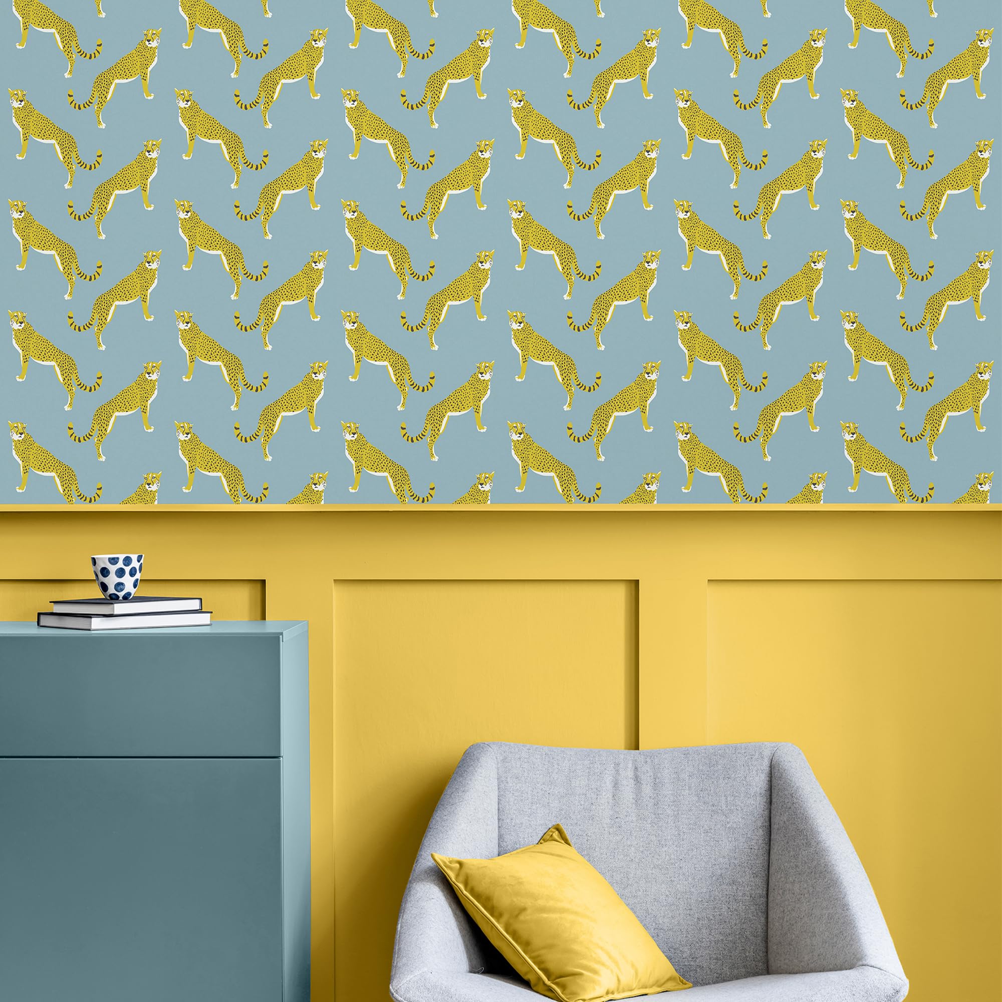 Nicole Miller New York Guepardo Spa Peel & Stick Wallpaper - Image 3