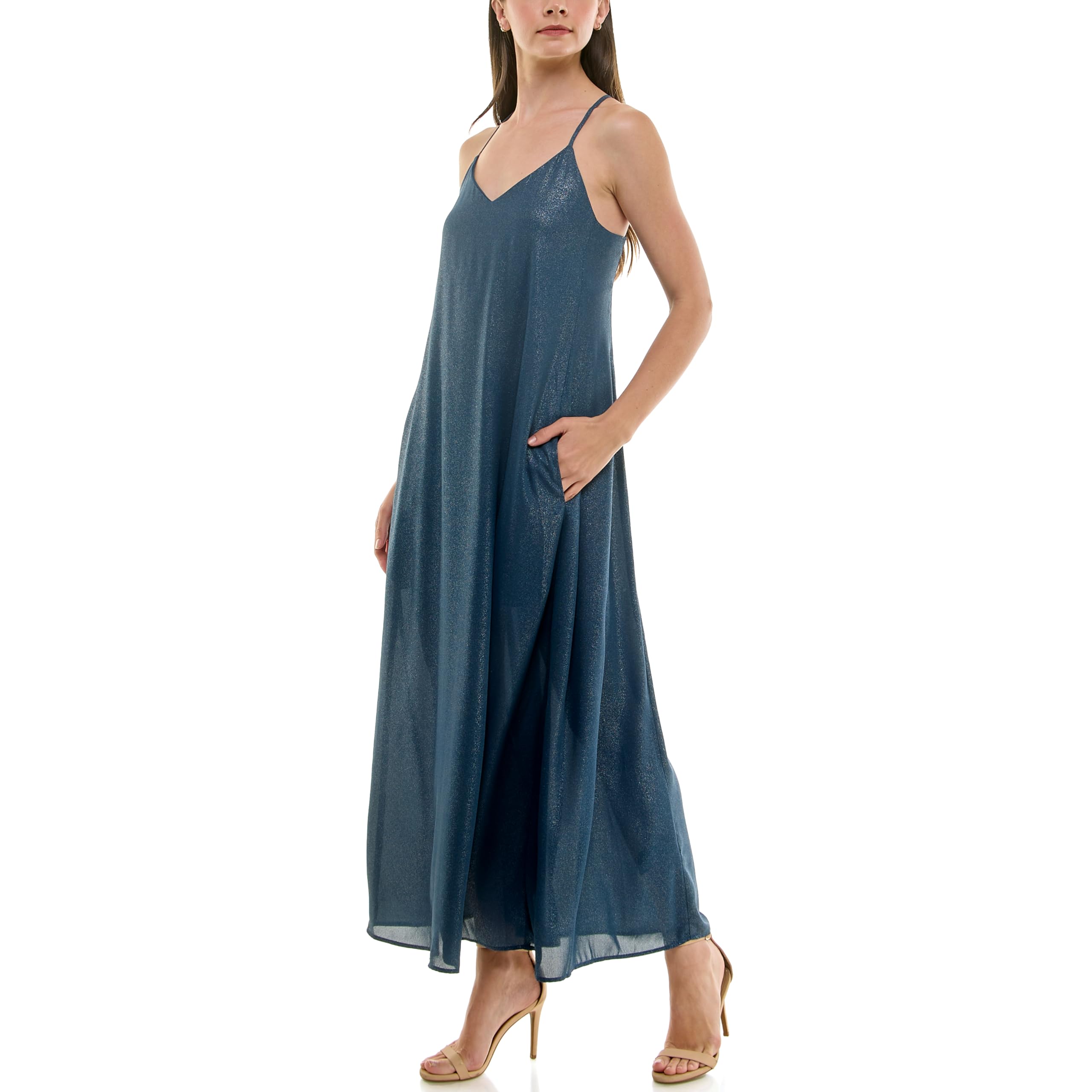 Nicole Miller New York Womens Maxi Slip Dress - Image 3