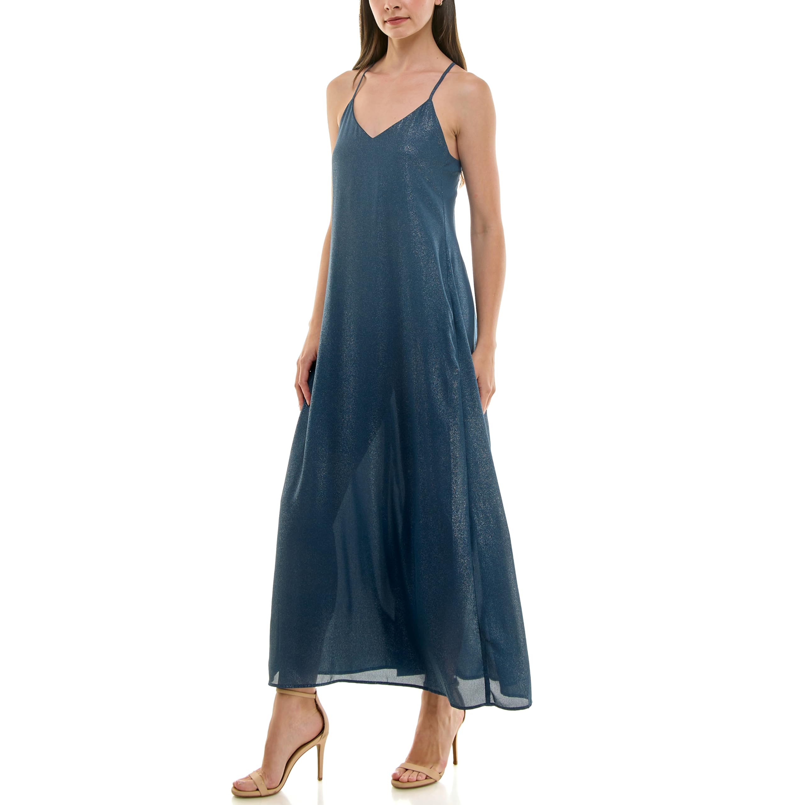 Nicole Miller New York Womens Maxi Slip Dress - Image 5