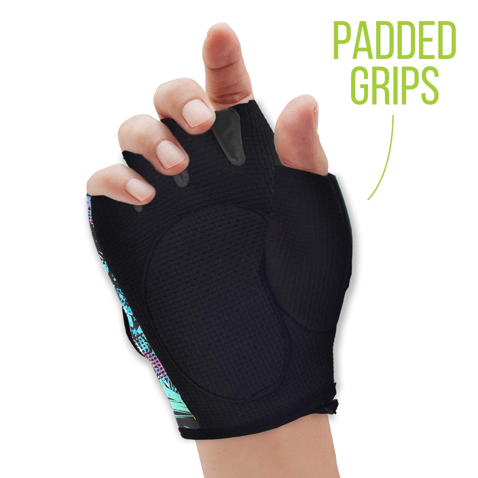 Nicole Miller Weight Lifting Workout Gloves, Wrist Wrap Fitness Exercise Gym Gloves for Men and Women - Image 5